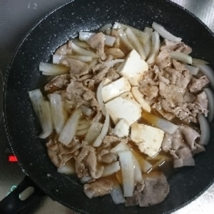 簡単！焼き肉のたれで肉豆腐